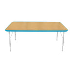 Mahar Creative Colors Large Rectangle Creative Colors Activity Table with Heavy Duty Laminate Top (30