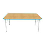 Mahar Creative Colors Large Rectangle Creative Colors Activity Table with Heavy Duty Laminate Top (30