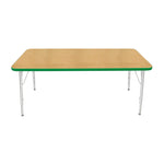 Mahar Creative Colors Large Rectangle Creative Colors Activity Table with Heavy Duty Laminate Top (30