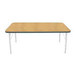 Mahar Creative Colors Large Rectangle Creative Colors Activity Table with Heavy Duty Laminate Top (30