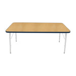 Mahar Creative Colors Large Rectangle Creative Colors Activity Table with Heavy Duty Laminate Top (30