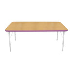 Mahar Creative Colors Large Rectangle Creative Colors Activity Table with Heavy Duty Laminate Top (30