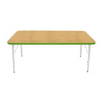 Mahar Creative Colors Large Rectangle Creative Colors Activity Table with Heavy Duty Laminate Top (30