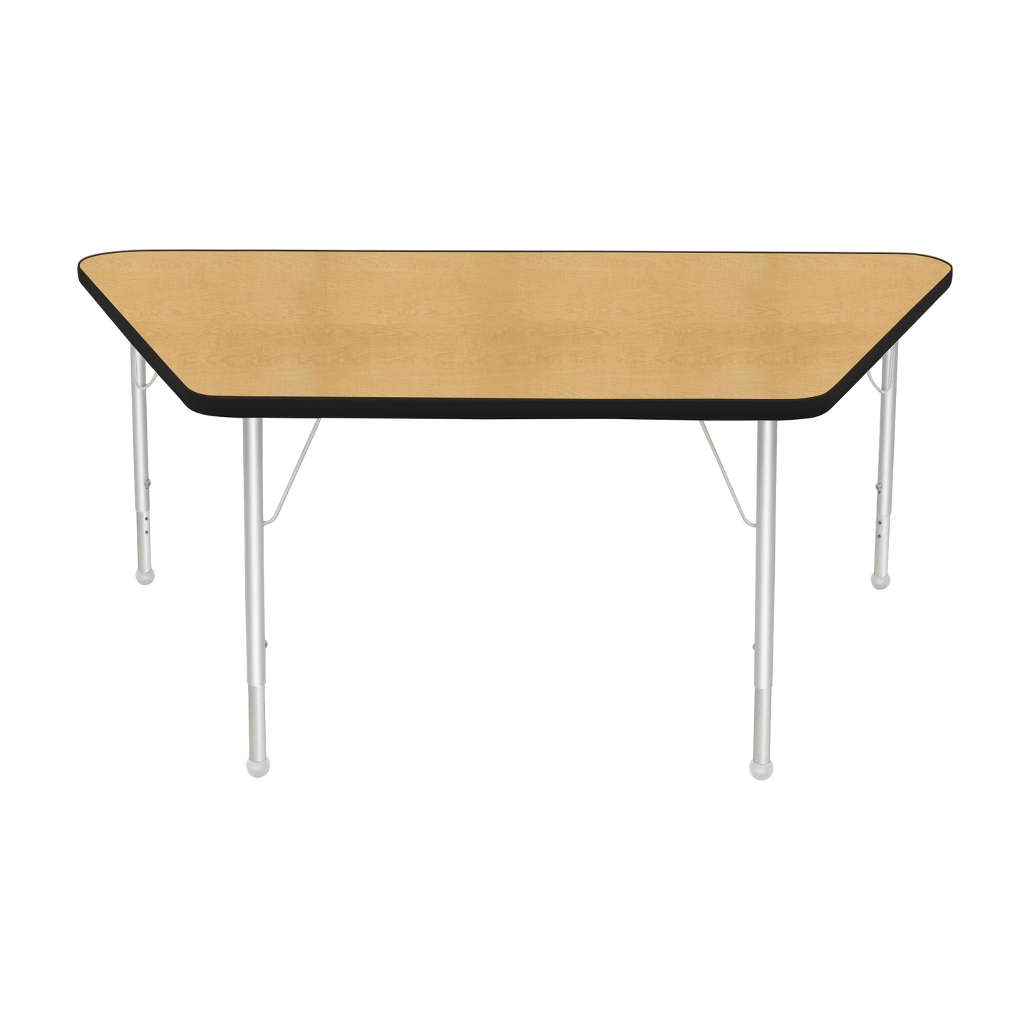 Mahar Creative Colors Large Trapezoid Creative Colors Activity Table with Heavy Duty Laminate Top (30"W x 60"L x 22-30"H) - SchoolOutlet
