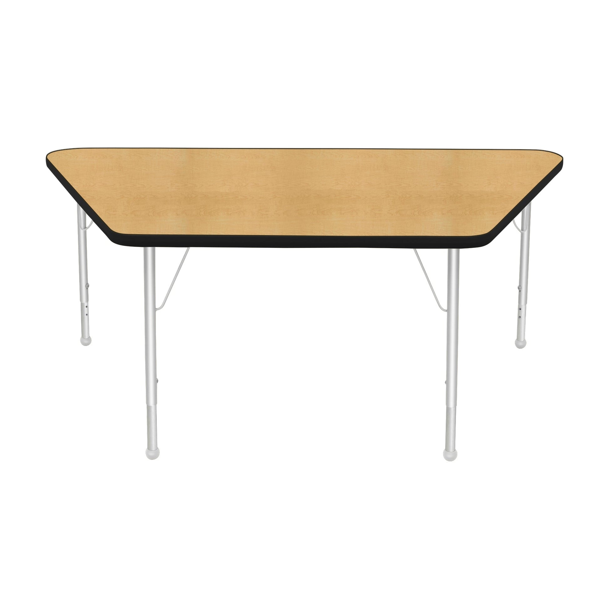 Mahar Creative Colors Large Trapezoid Creative Colors Activity Table with Heavy Duty Laminate Top (30"W x 60"L x 22-30"H) - SchoolOutlet