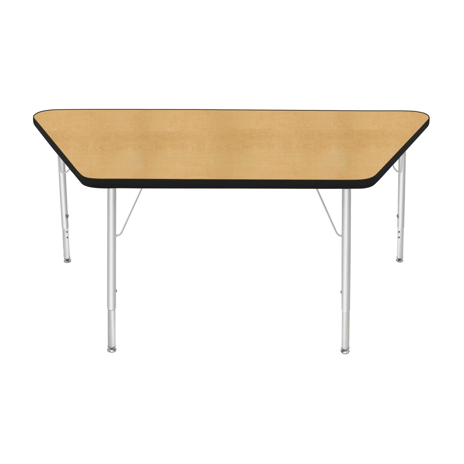 Mahar Creative Colors Large Trapezoid Creative Colors Activity Table with Heavy Duty Laminate Top (30"W x 60"L x 22-30"H) - SchoolOutlet