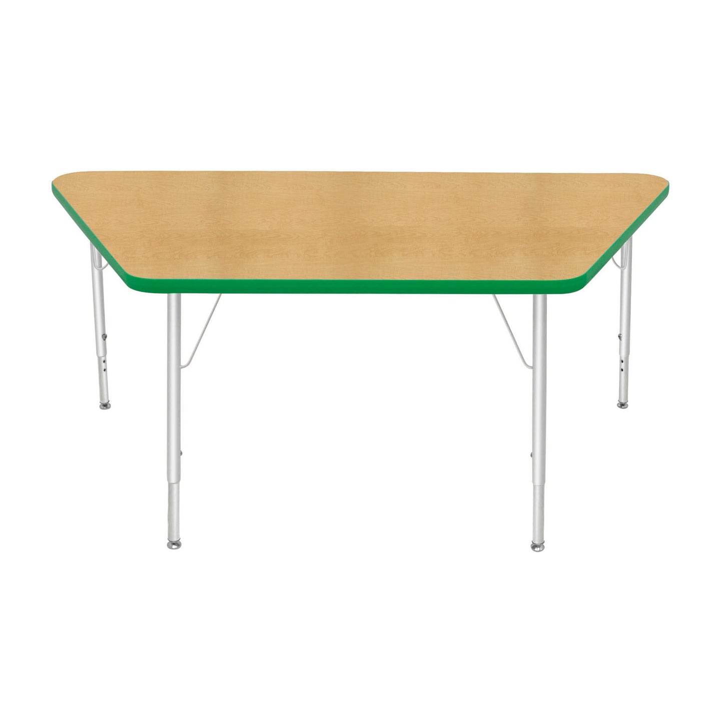 Mahar Creative Colors Large Trapezoid Creative Colors Activity Table with Heavy Duty Laminate Top (30"W x 60"L x 22-30"H) - SchoolOutlet