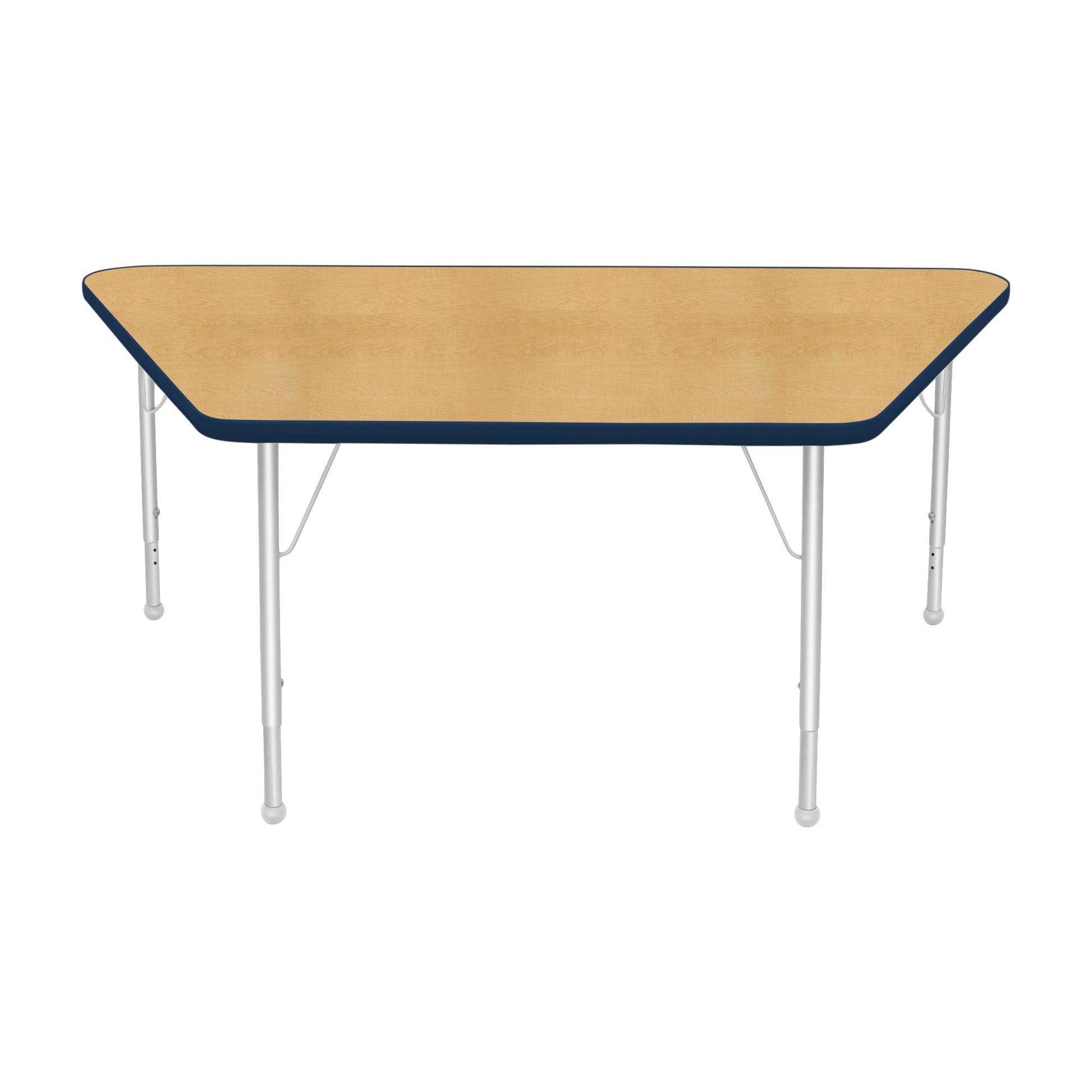 Mahar Creative Colors Large Trapezoid Creative Colors Activity Table with Heavy Duty Laminate Top (30"W x 60"L x 22-30"H) - SchoolOutlet