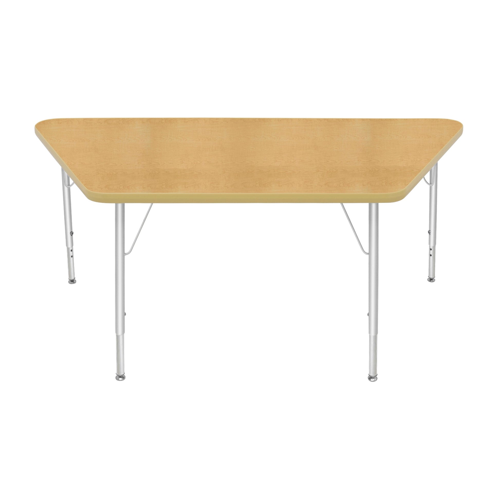 Mahar Creative Colors Large Trapezoid Creative Colors Activity Table with Heavy Duty Laminate Top (30"W x 60"L x 22-30"H) - SchoolOutlet