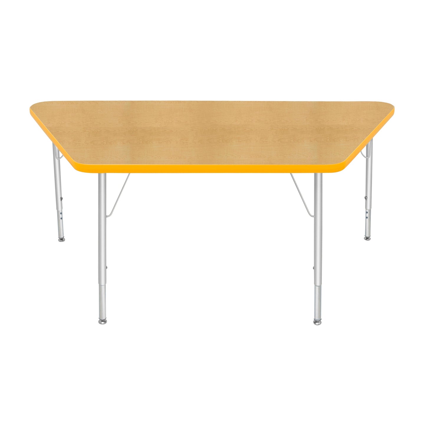 Mahar Creative Colors Large Trapezoid Creative Colors Activity Table with Heavy Duty Laminate Top (30"W x 60"L x 22-30"H) - SchoolOutlet