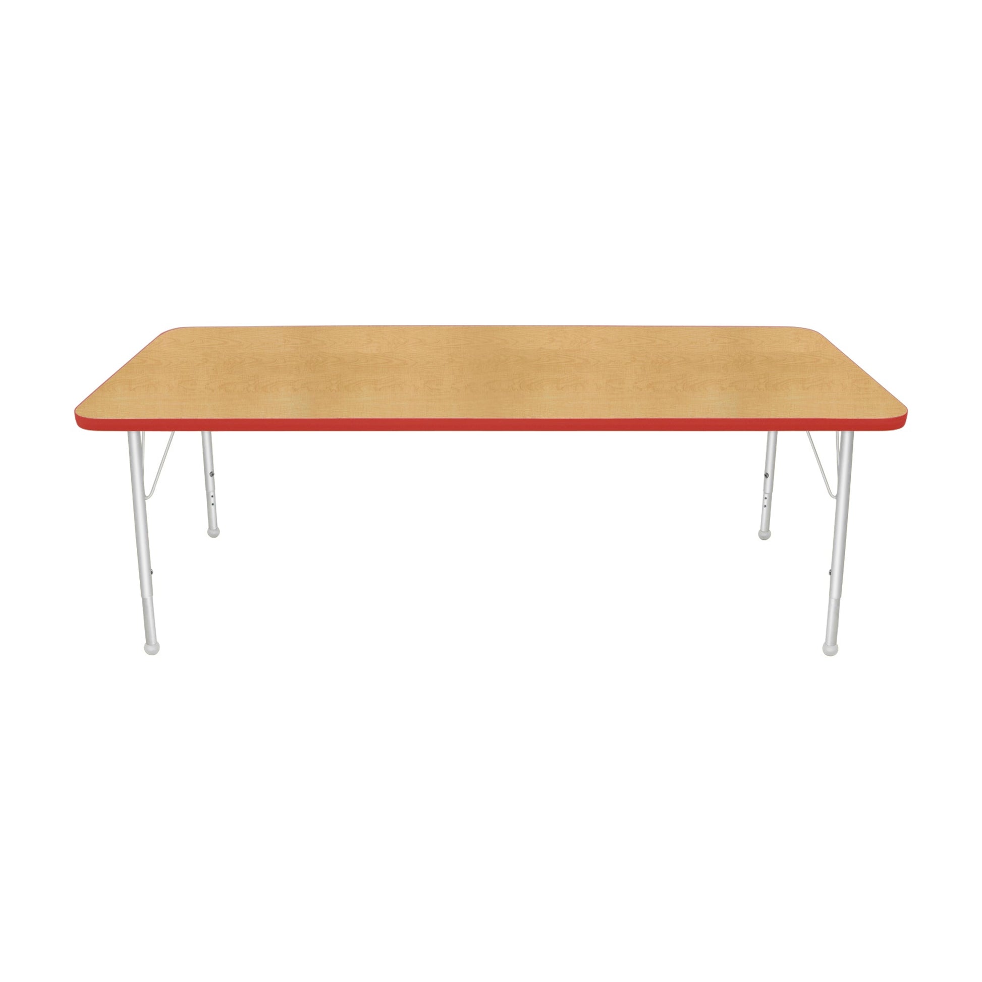Mahar Creative Colors Small Rectangle Creative Colors Activity Table with Heavy Duty Laminate Top (30"W x 72"L x 22-30"H) - SchoolOutlet