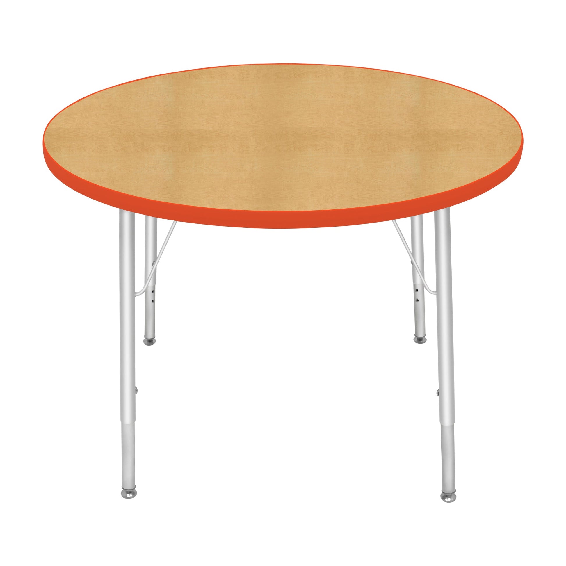 Mahar Creative Colors Large Round Creative Colors Activity Table with Heavy Duty Laminate Top (36" Diameter x 22-30"H) - SchoolOutlet