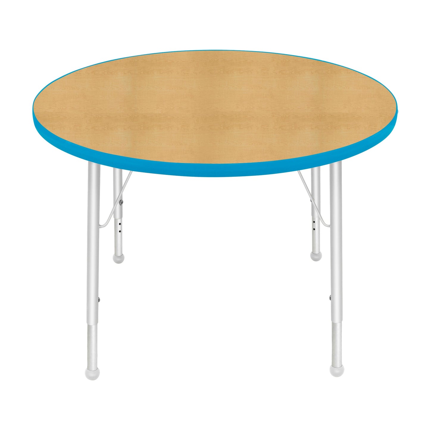 Mahar Creative Colors Large Round Creative Colors Activity Table with Heavy Duty Laminate Top (36" Diameter x 22-30"H) - SchoolOutlet