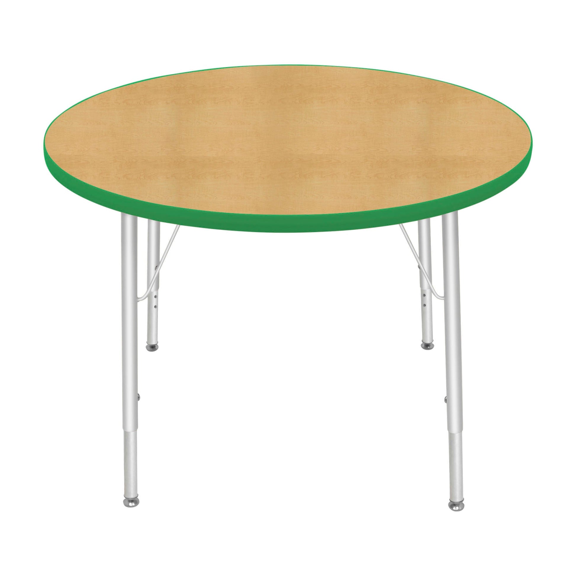 Mahar Creative Colors Large Round Creative Colors Activity Table with Heavy Duty Laminate Top (36" Diameter x 22-30"H) - SchoolOutlet