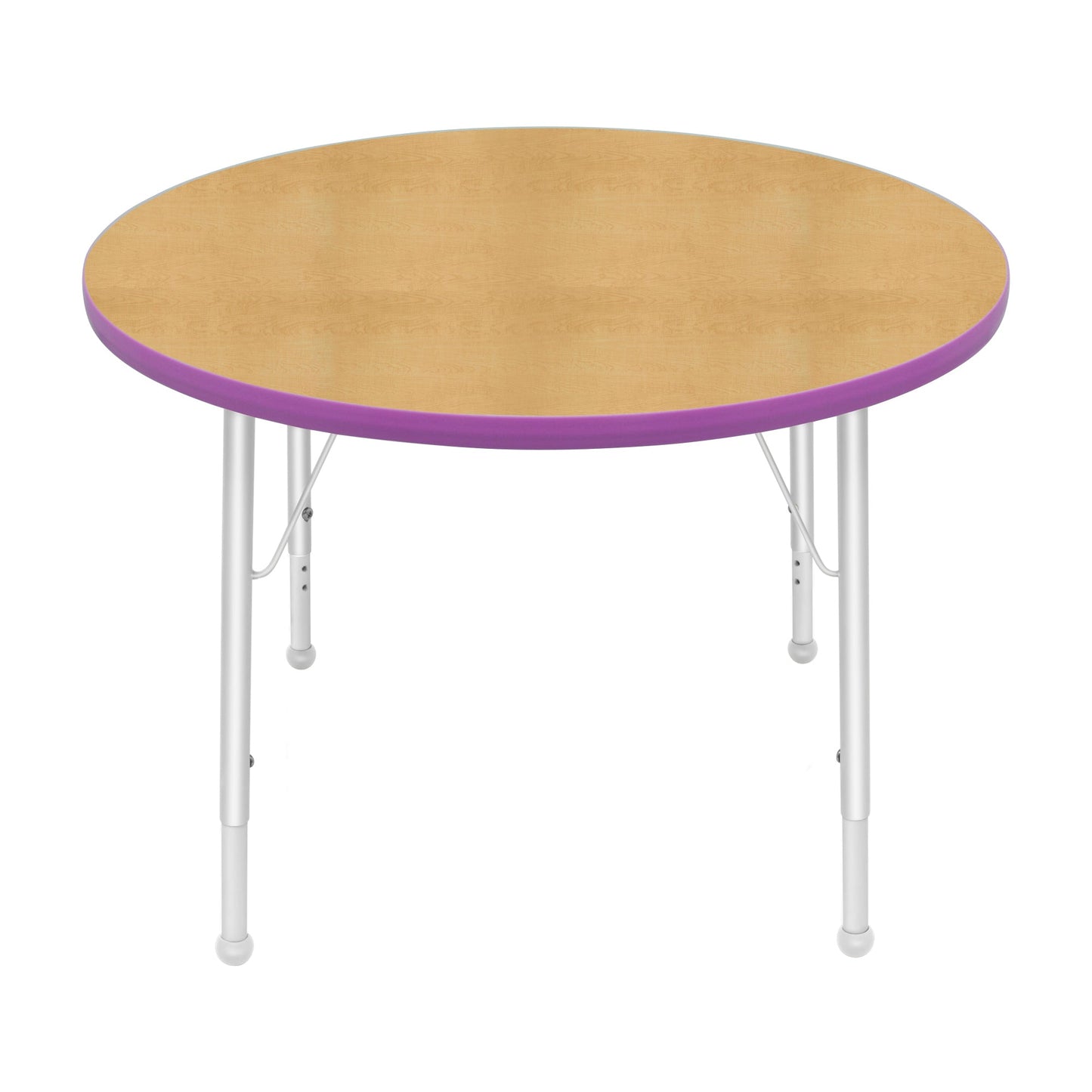 Mahar Creative Colors Large Round Creative Colors Activity Table with Heavy Duty Laminate Top (36" Diameter x 22-30"H) - SchoolOutlet