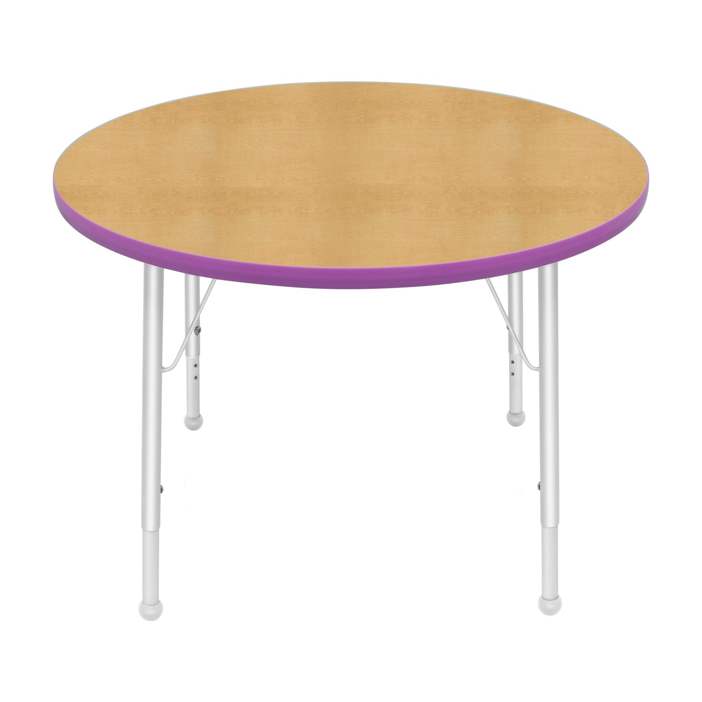 Mahar Creative Colors Large Round Creative Colors Activity Table with Heavy Duty Laminate Top (36" Diameter x 22-30"H) - SchoolOutlet