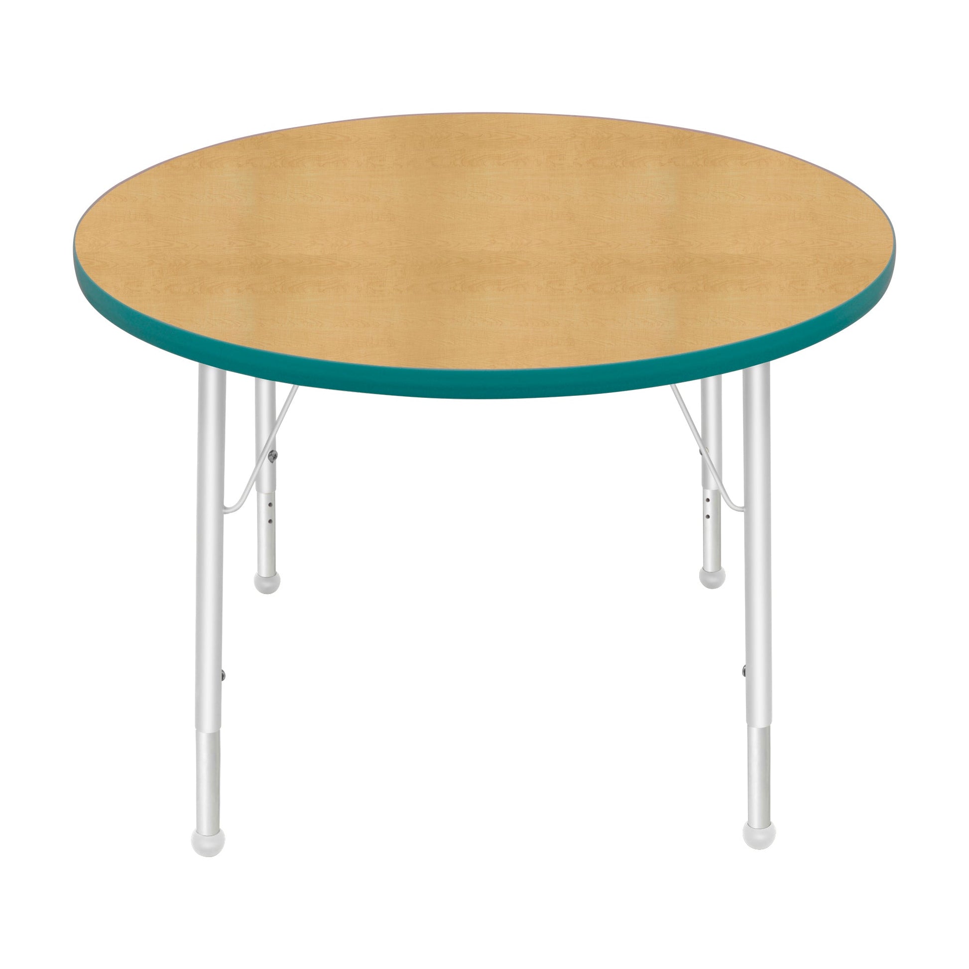 Mahar Creative Colors Large Round Creative Colors Activity Table with Heavy Duty Laminate Top (36" Diameter x 22-30"H) - SchoolOutlet