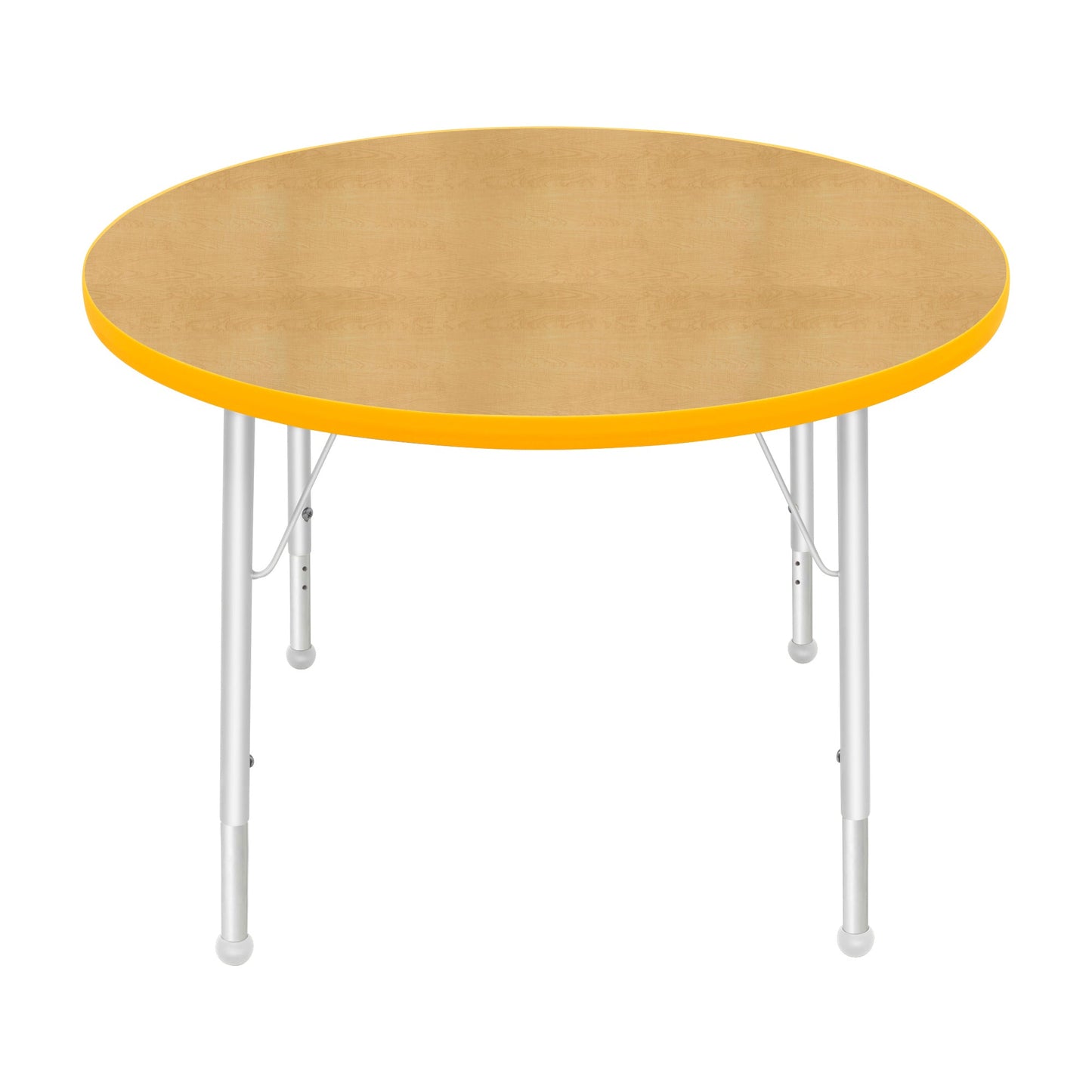 Mahar Creative Colors Large Round Creative Colors Activity Table with Heavy Duty Laminate Top (36" Diameter x 22-30"H) - SchoolOutlet