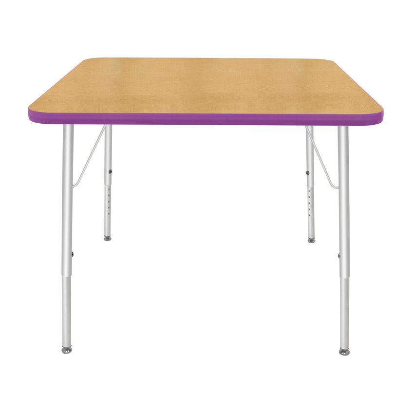 Mahar Creative Colors Large Square Creative Colors Activity Tables with Heavy Duty Laminate Top (36"W x 36"L x 21-30"H) - SchoolOutlet