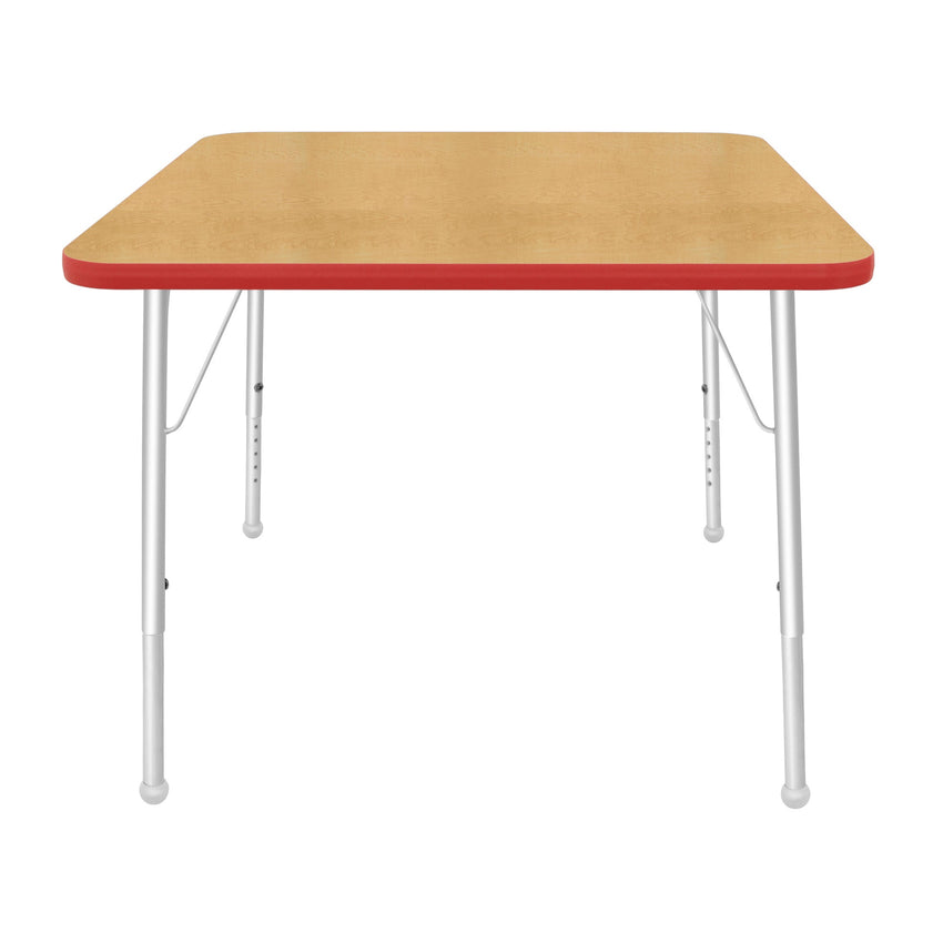 Mahar Creative Colors Large Square Creative Colors Activity Tables with Heavy Duty Laminate Top (36"W x 36"L x 21-30"H) - SchoolOutlet