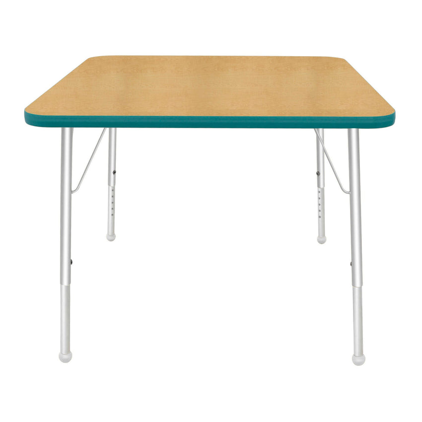 Mahar Creative Colors Large Square Creative Colors Activity Tables with Heavy Duty Laminate Top (36"W x 36"L x 21-30"H) - SchoolOutlet
