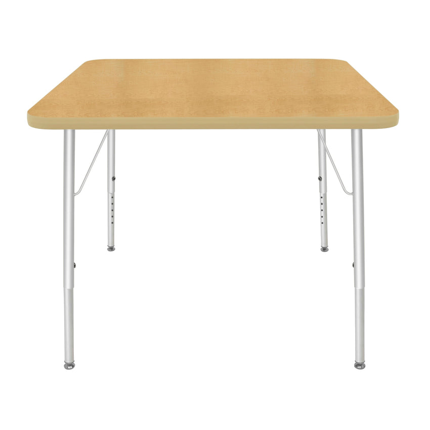 Mahar Creative Colors Large Square Creative Colors Activity Tables with Heavy Duty Laminate Top (36"W x 36"L x 21-30"H) - SchoolOutlet