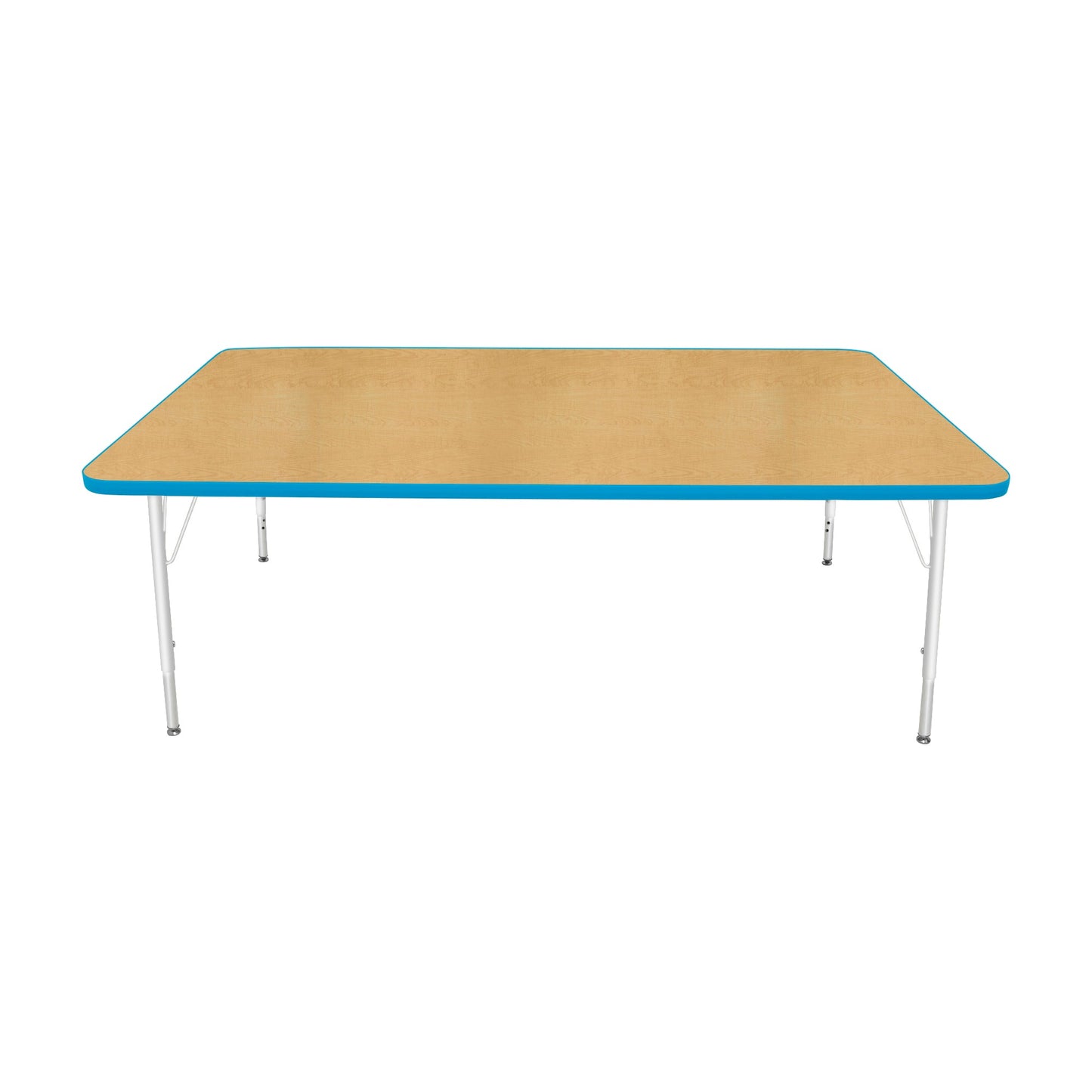 Mahar Creative Colors Large Rectangle Creative Colors Activity Table with Heavy Duty Laminate Top (42"W x 72"L x 22-30"H) - SchoolOutlet