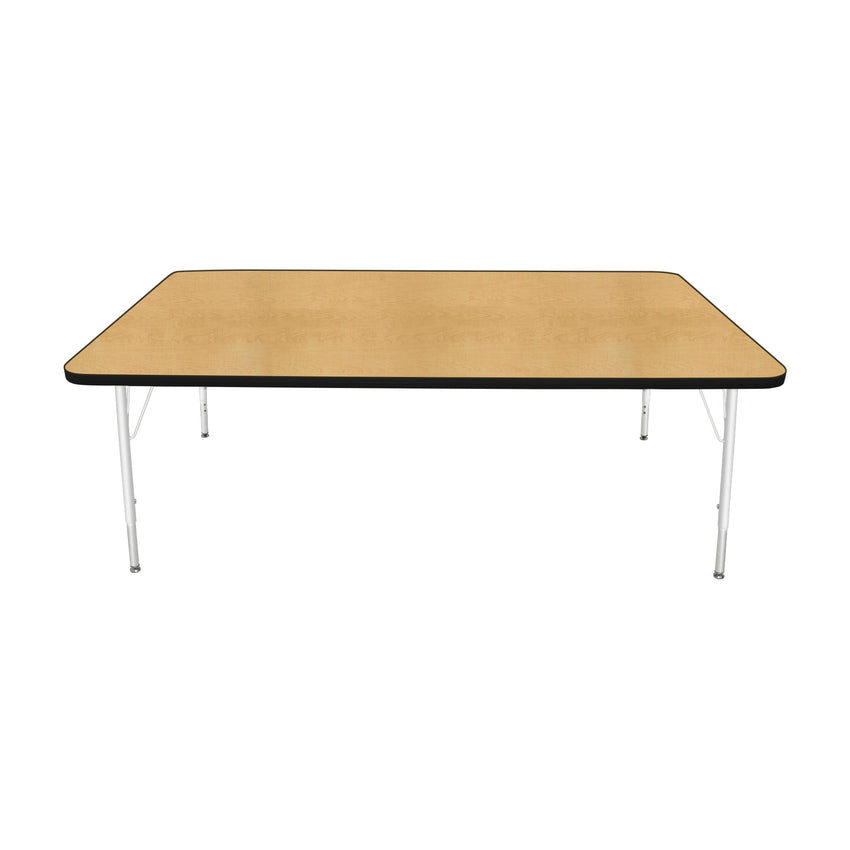 Mahar Creative Colors Large Rectangle Creative Colors Activity Table with Heavy Duty Laminate Top (42"W x 72"L x 22-30"H) - SchoolOutlet