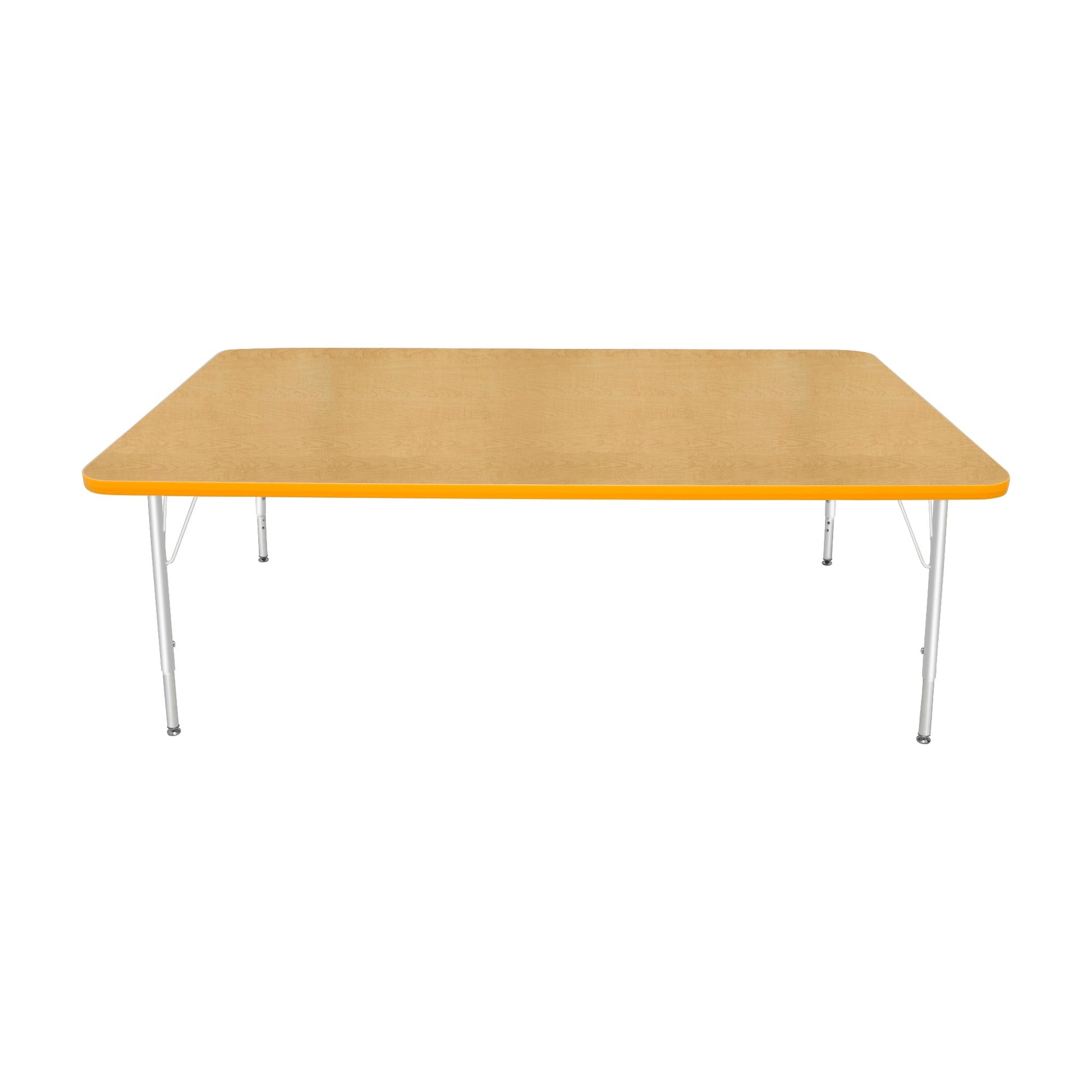 Mahar Creative Colors Large Rectangle Creative Colors Activity Table with Heavy Duty Laminate Top (42"W x 72"L x 22-30"H) - SchoolOutlet