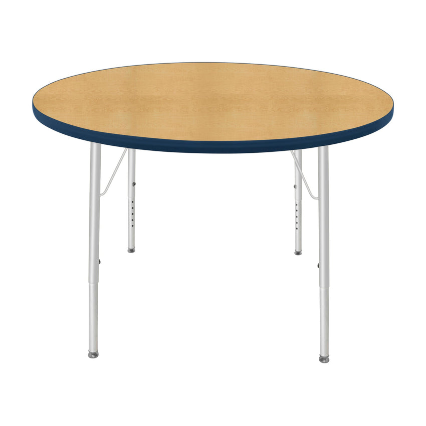 Mahar Creative Colors Large Round Creative Colors Activity Table with Heavy Duty Laminate Top (42" Diameter x 21-30"H) - SchoolOutlet