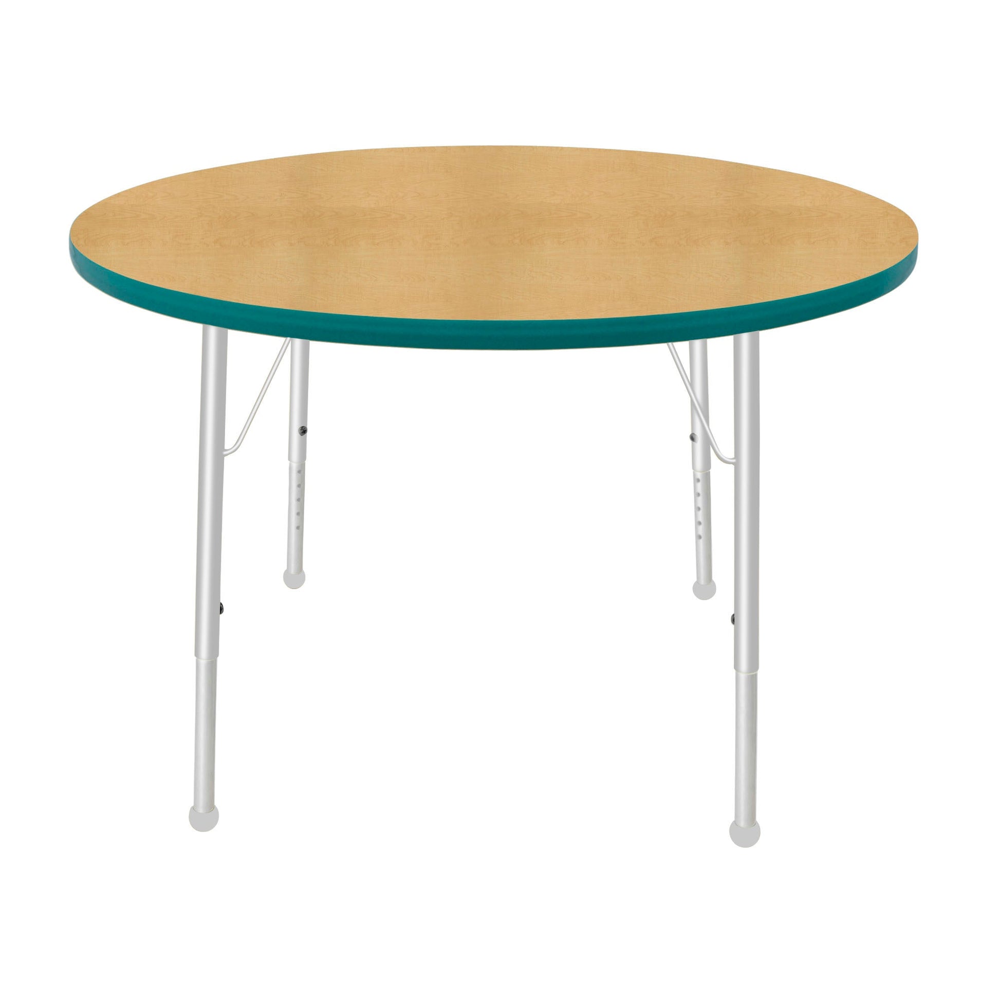 Mahar Creative Colors Large Round Creative Colors Activity Table with Heavy Duty Laminate Top (42" Diameter x 21-30"H) - SchoolOutlet