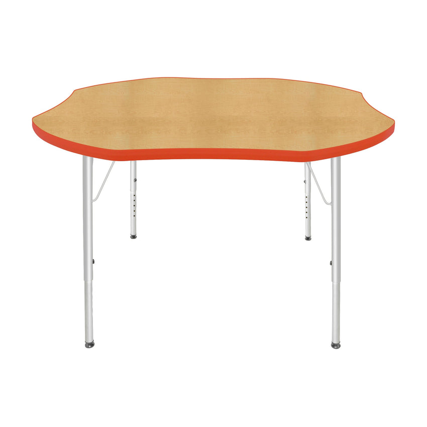 Mahar Creative Colors Shamrock Creative Colors Activity Table with Heavy Duty Laminate Top (48" Diameter x 21-30"H) - SchoolOutlet
