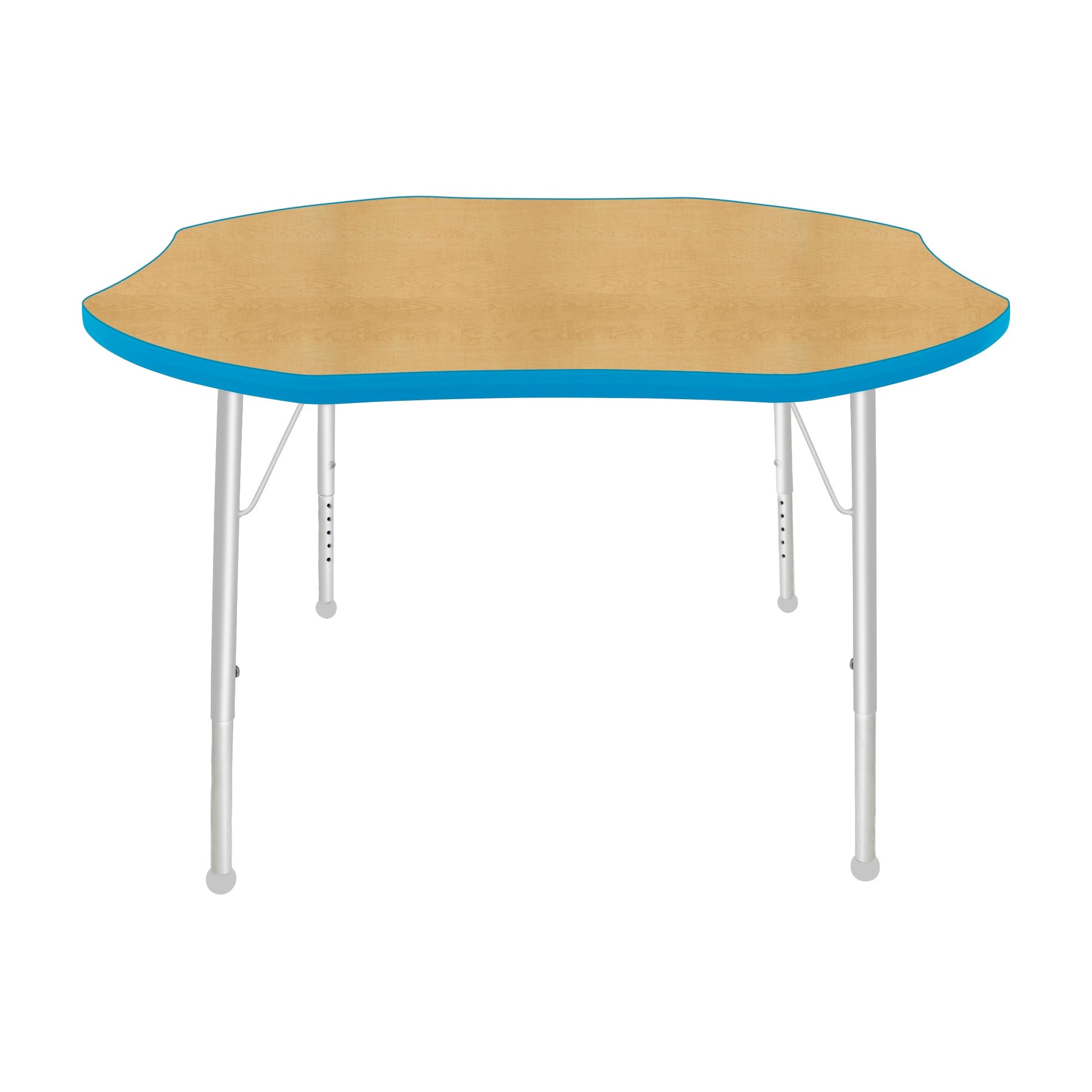 Mahar Creative Colors Shamrock Creative Colors Activity Table with Heavy Duty Laminate Top (48" Diameter x 21-30"H) - SchoolOutlet
