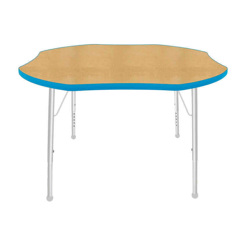 Mahar Creative Colors Shamrock Creative Colors Activity Table with Heavy Duty Laminate Top (48" Diameter x 21-30"H) - SchoolOutlet