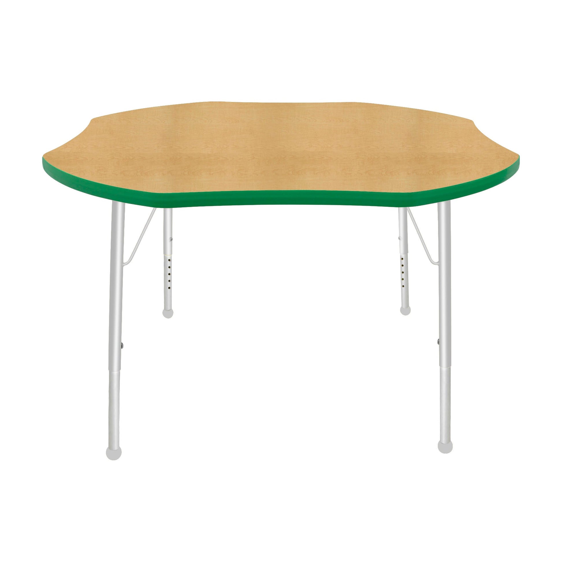Mahar Creative Colors Shamrock Creative Colors Activity Table with Heavy Duty Laminate Top (48" Diameter x 21-30"H) - SchoolOutlet