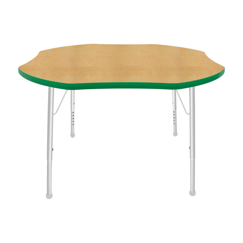 Mahar Creative Colors Shamrock Creative Colors Activity Table with Heavy Duty Laminate Top (48" Diameter x 21-30"H) - SchoolOutlet