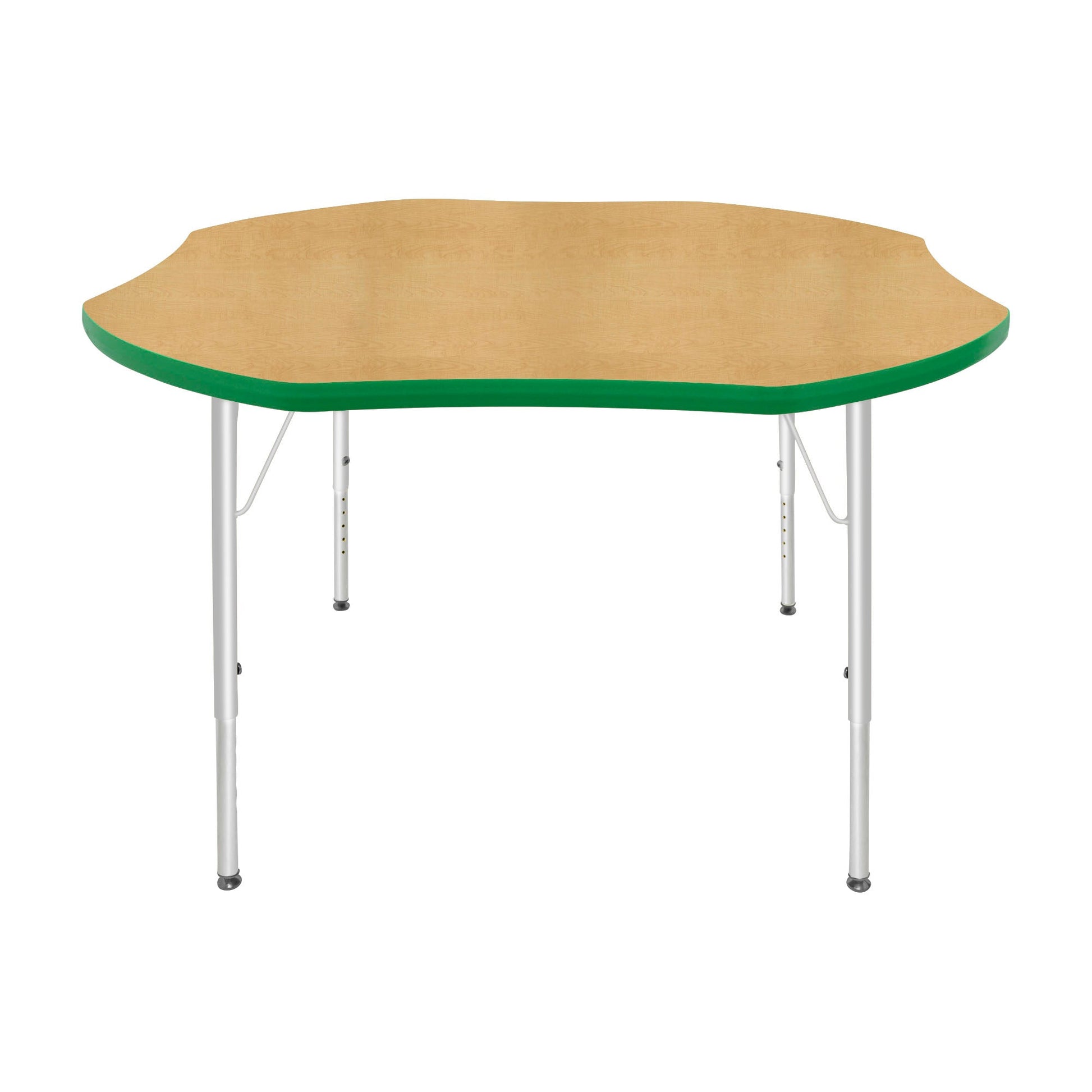 Mahar Creative Colors Shamrock Creative Colors Activity Table with Heavy Duty Laminate Top (48" Diameter x 21-30"H) - SchoolOutlet