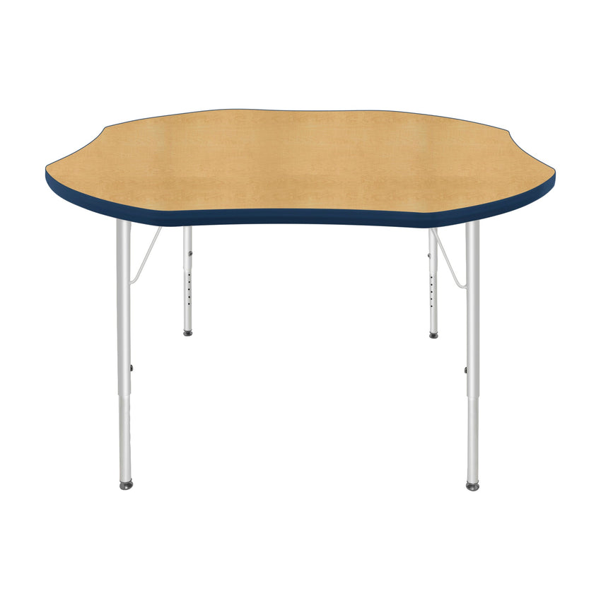Mahar Creative Colors Shamrock Creative Colors Activity Table with Heavy Duty Laminate Top (48" Diameter x 21-30"H) - SchoolOutlet