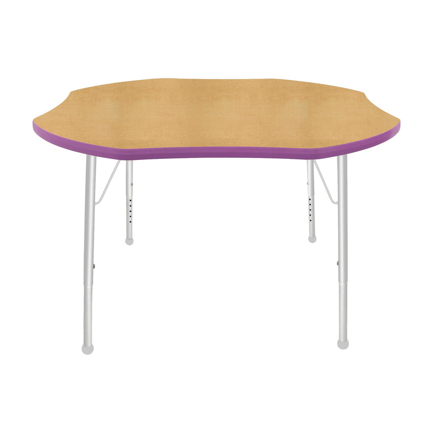 Mahar Creative Colors Shamrock Creative Colors Activity Table with Heavy Duty Laminate Top (48" Diameter x 21-30"H) - SchoolOutlet