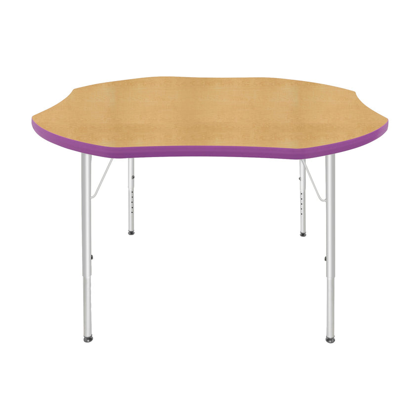 Mahar Creative Colors Shamrock Creative Colors Activity Table with Heavy Duty Laminate Top (48" Diameter x 21-30"H) - SchoolOutlet