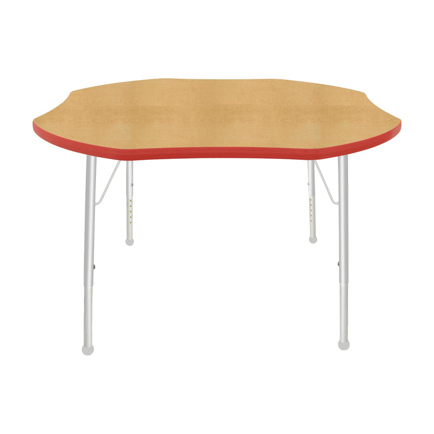 Mahar Creative Colors Shamrock Creative Colors Activity Table with Heavy Duty Laminate Top (48" Diameter x 21-30"H) - SchoolOutlet