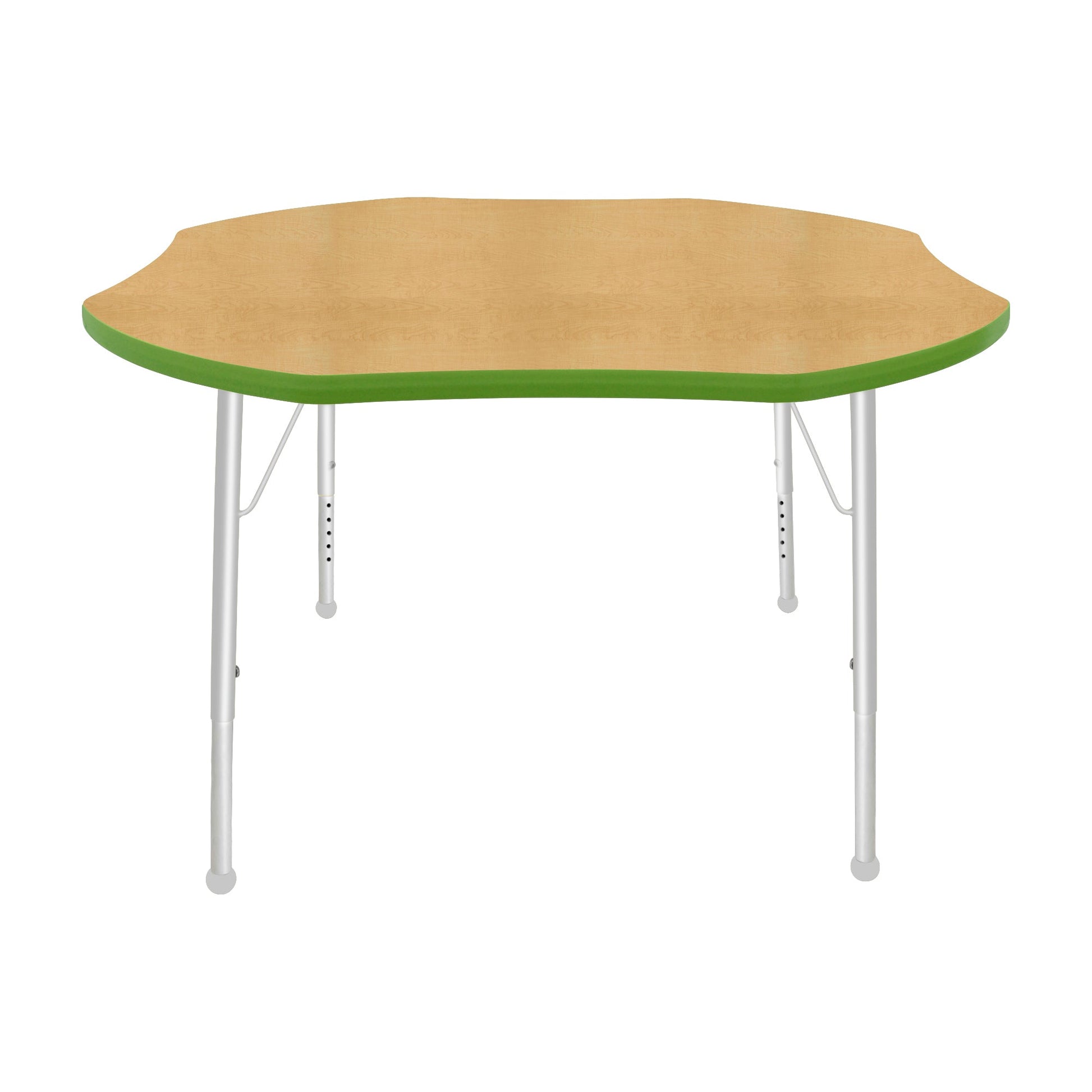Mahar Creative Colors Shamrock Creative Colors Activity Table with Heavy Duty Laminate Top (48" Diameter x 21-30"H) - SchoolOutlet