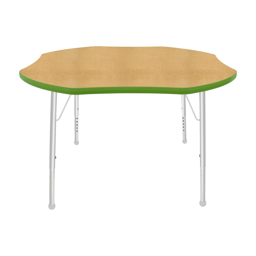 Mahar Creative Colors Shamrock Creative Colors Activity Table with Heavy Duty Laminate Top (48" Diameter x 21-30"H) - SchoolOutlet