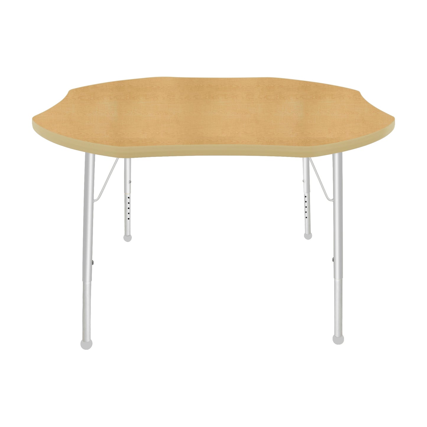 Mahar Creative Colors Shamrock Creative Colors Activity Table with Heavy Duty Laminate Top (48" Diameter x 21-30"H) - SchoolOutlet
