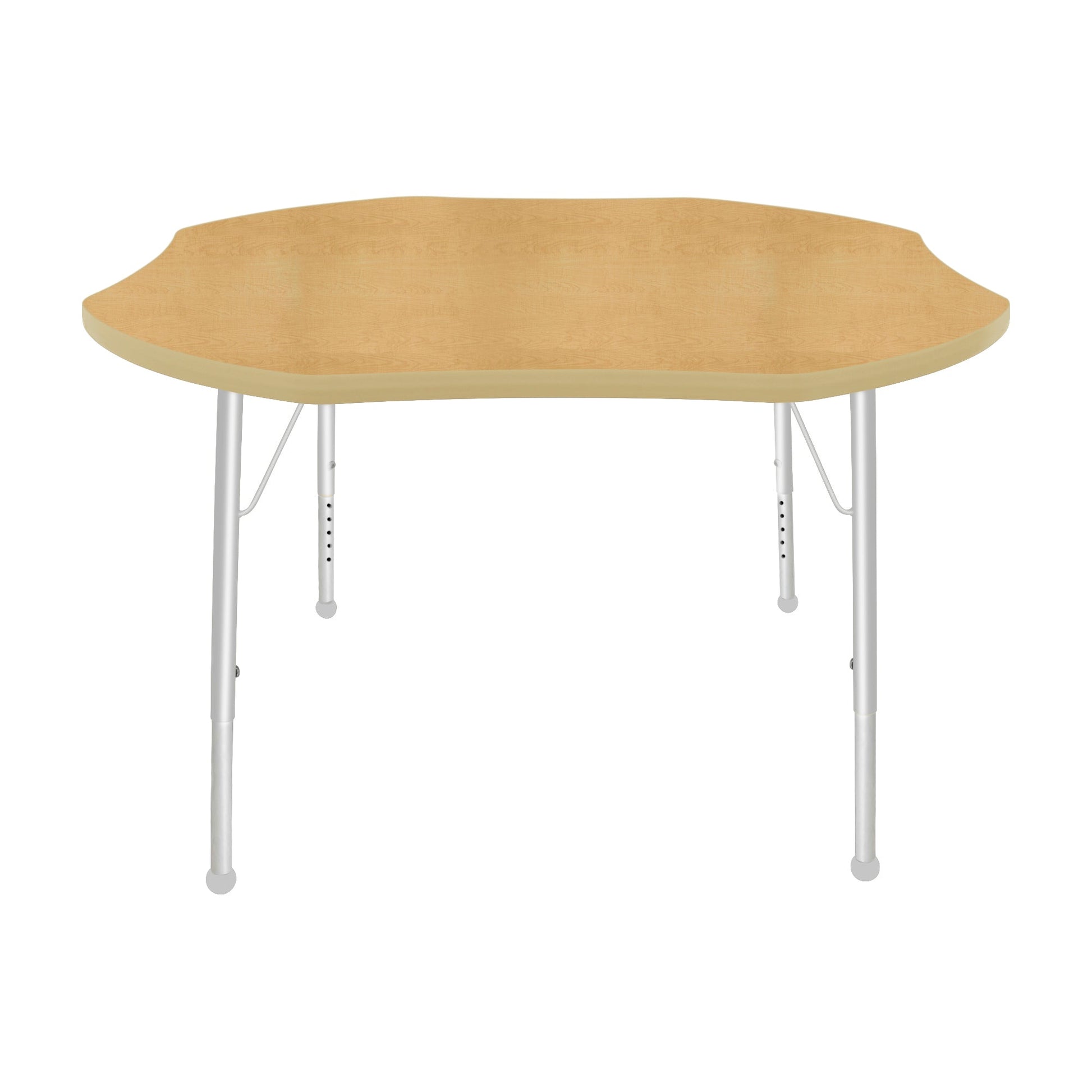 Mahar Creative Colors Shamrock Creative Colors Activity Table with Heavy Duty Laminate Top (48" Diameter x 21-30"H) - SchoolOutlet