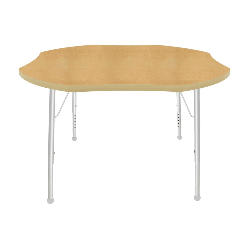 Mahar Creative Colors Shamrock Creative Colors Activity Table with Heavy Duty Laminate Top (48" Diameter x 21-30"H) - SchoolOutlet