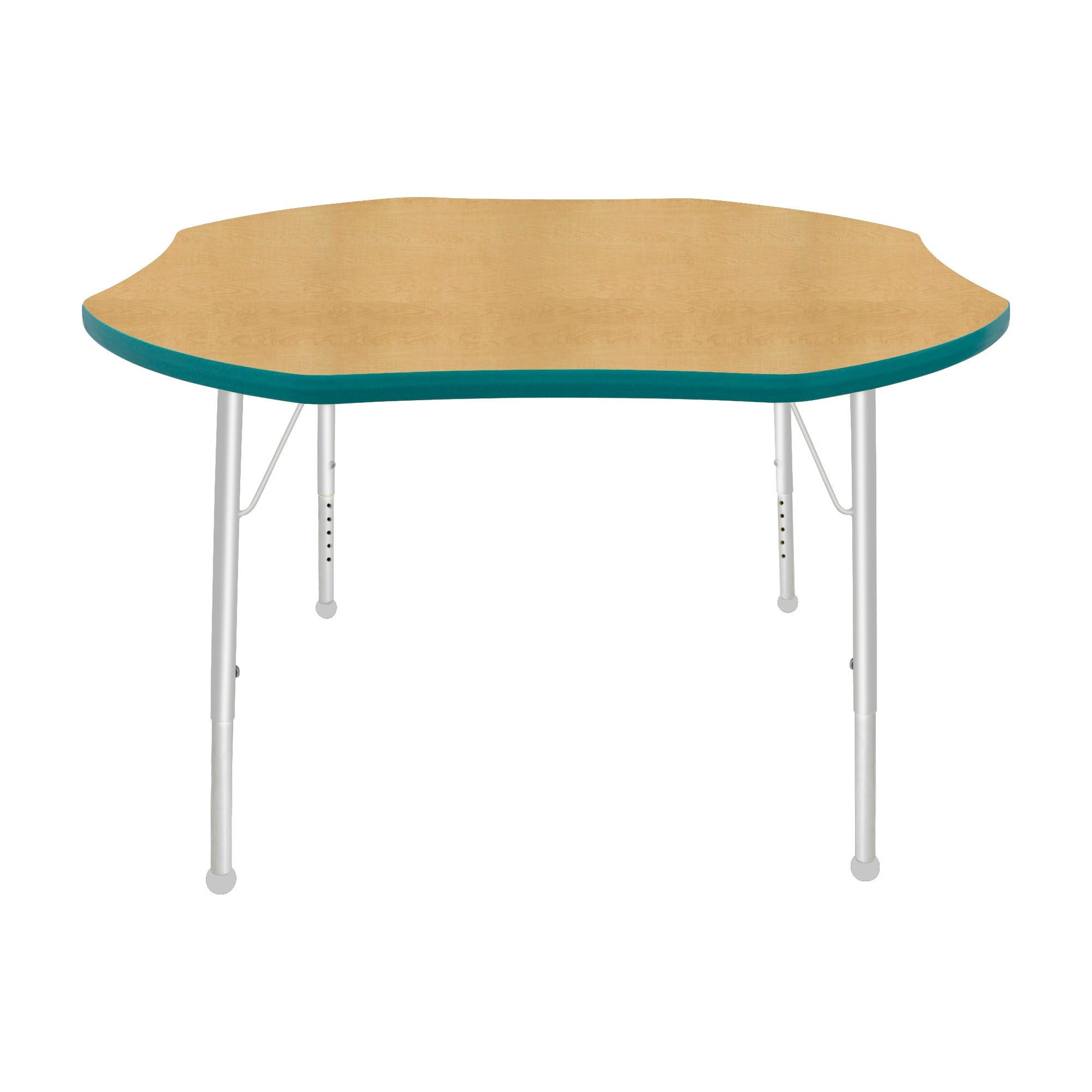 Mahar Creative Colors Shamrock Creative Colors Activity Table with Heavy Duty Laminate Top (48" Diameter x 21-30"H) - SchoolOutlet