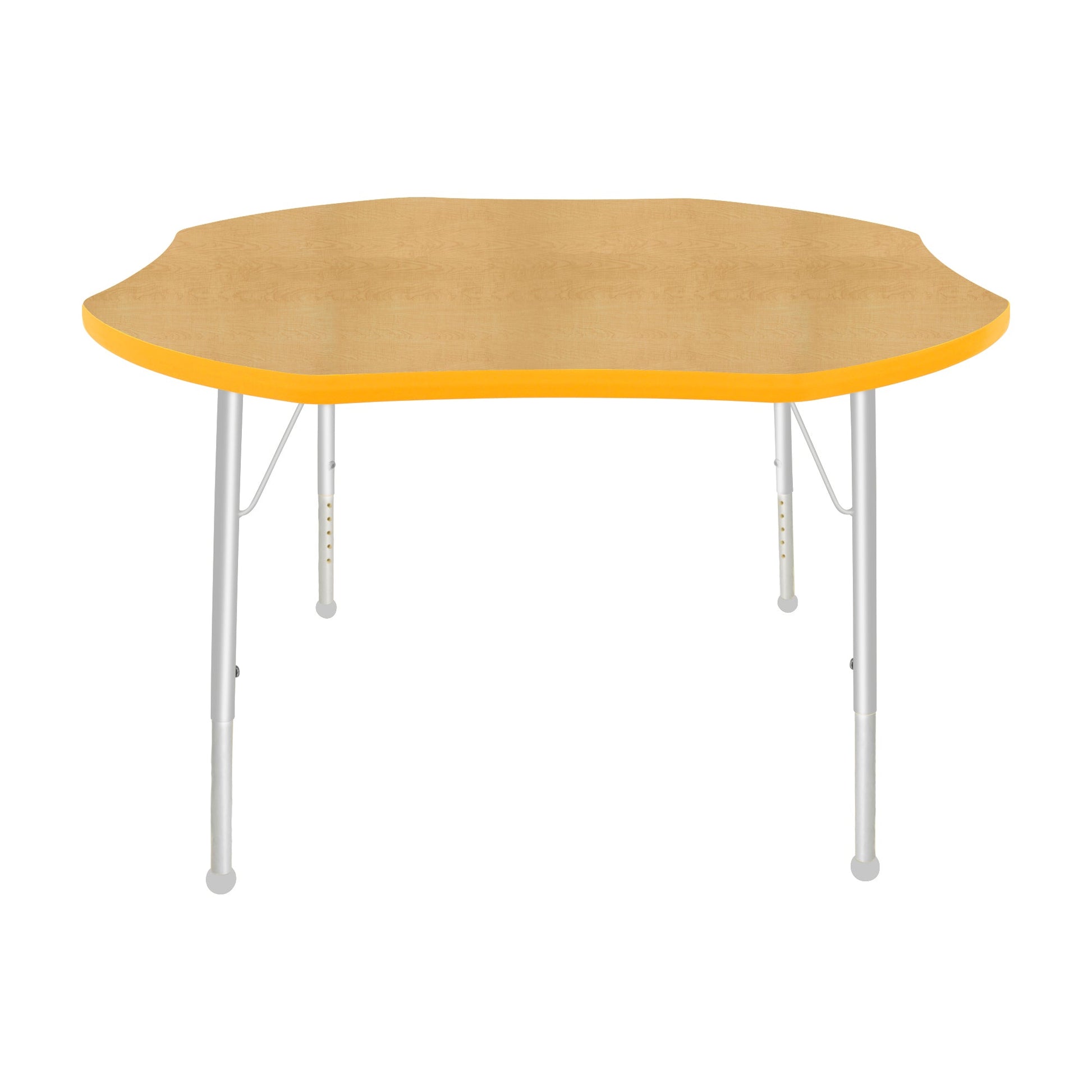 Mahar Creative Colors Shamrock Creative Colors Activity Table with Heavy Duty Laminate Top (48" Diameter x 21-30"H) - SchoolOutlet