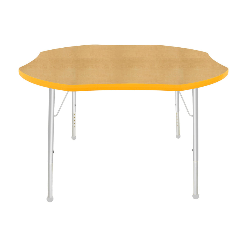 Mahar Creative Colors Shamrock Creative Colors Activity Table with Heavy Duty Laminate Top (48" Diameter x 21-30"H) - SchoolOutlet