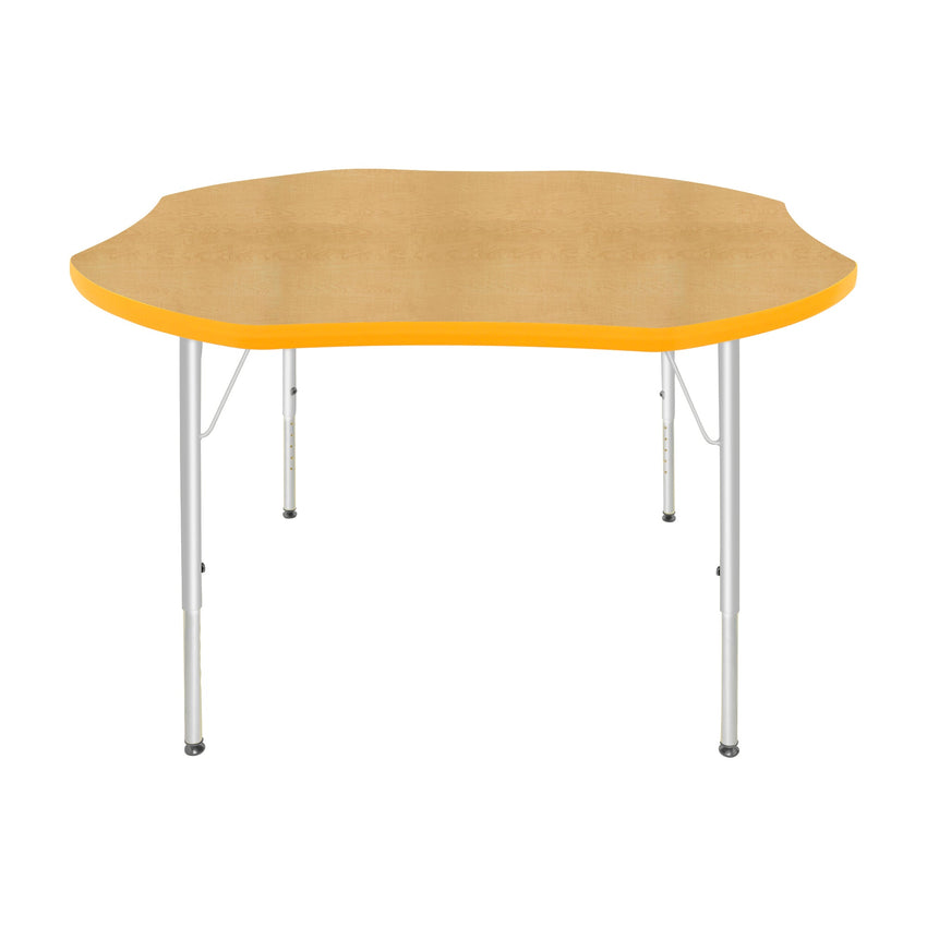 Mahar Creative Colors Shamrock Creative Colors Activity Table with Heavy Duty Laminate Top (48" Diameter x 21-30"H) - SchoolOutlet